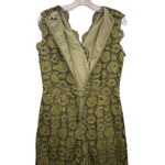 Biditirry Women's Floral Lace Jumpsuit Sleeveless‎ Olive Green Wide Leg Romper L Size L Photo 8