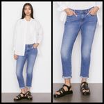 frame denim 💕FRAME💕 Le Garcon Cuffed Crop Jeans ~ Bixby Blue 30 NWOT Photo 1