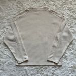 Madewell Top Striped Jacquard Funnelneck Long Sleeve Cream XS Photo 3