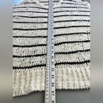 IRO  Odessa Striped Black Loose White Sweater size medium Photo 13