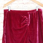Anthropologie | Raspberry Montie Velvet Mini Skirt Photo 9