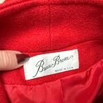 Vintage Beau Brem Red Wool Maxi Coat Size 16 Tall Winter Statement Coat Holiday Size L Photo 1