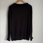 NEW Boden Black Lara Ruffle Wool Cotton Sweater 16 Photo 2