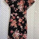 Lovely Cecy Floral Ruffle Top Stretchy‎ Dress Juniors Size L Large Photo 0