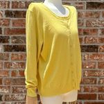 Sharagano yellow petite size cozy cardigan / LP / Excellent condition Photo 5