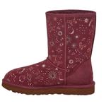UGG Women’s Wild Grape Classic Zodiac Short Suede Boots Size 6 Cozy Winter Photo 2