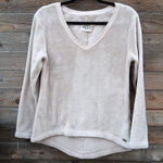 UGG  Top Daisy Fleece Cotton Blend V-Neck Long Sleeve Top Size S Photo 0