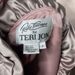 Rickie Freeman for Teri Jon Vintage metallic lavender silk blend dress sz 8 Photo 7
