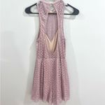EXPRESS mauve backless lace romper size small Photo 5