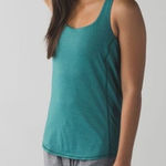 Lululemon Wild Tank Heathered Forage Teal Dramatic Static White Black Size 2 Photo 0