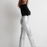 Madewell The ‘90s Straight Jean in Silver Foil Photo 3
