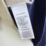 Vineyard Vines Cashmere Sweater Womens XS Beige Navy Pullover Colorblock Knit Photo 8