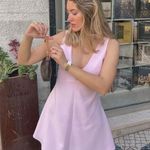 ZARA Dress Mini Pink Rhinestone Wedding Party Coctail Night Out Photo 4