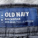 Old Navy Rockstar Corduroy Mid Rise Skinny Jeans Womens 8 Grey Comfy Classic Photo 3