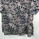Notations Woman’s Leopard Print Button Down Top short Sleeves size 1X Photo 3