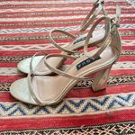 AQUA  x Maeve Reilly Women's “Jenni Strap” Gold Strappy Heels Size 9 Photo 2