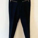 Kate Spade Black Ponte Pants Zipper Pockets Ankle Fit Size 0 Business Casual Photo 0