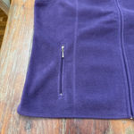Karen Scott  Purple Fleece Full Zip Vest Plus Size XXL Winter Cabincore Photo 2