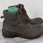 Rocket Dog  Tillie Gray Lace Up Combat Boots Hiking Outdoor Casual Comfy‎ Sz 8 M Photo 0