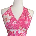 Vintage y2k Hawaiian Floral Halter Dress Pink Size undefined Photo 2