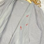 Garnet Hill Cardigan Waterfall Silk Ruffle Trimmed Open Front Drape Purple XL Photo 13