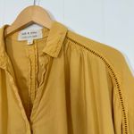 Cloth & Stone  Yellow Button Down Long Sleeve Shirt Photo 2