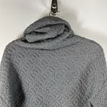 Gap Fit Boxy Quited Cowl Neck Black/White Sweatshirt Womens Size Medium Pockets Photo 7