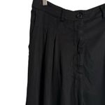 Donni Black Twill Pleated Wide Leg High Rise Trouser Dress Pants Women’s Size L Size L Photo 6