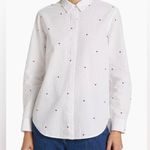 Rails Taylor Embroidered Mini Hearts Seersucker Shirt Photo 0