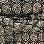 Loft Ann Taylor Pencil Skirt Belted Geometric Lined Beige Black Size 2 Photo 1