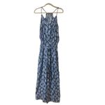 Lilly Pulitzer Dusk High Tide Navy Conch Shell Racerback Sleeveless Jumpsuit M Photo 1
