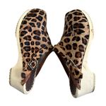 Hanna Andersson Wooden Brown leopard Print Pony Hair Clogs Size 7.5 Photo 3