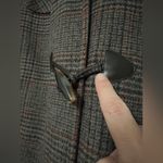 st. john's bay St. John’s Bay Plaid Toggle Hooded Wool / Cashmere Blend Coat - Women’s Medium Photo 3