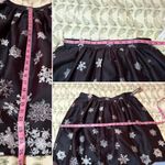 Modcloth  Falling For Winter ALine Skirt Black White Snowflake ALine Skirt 10 NWT Photo 10