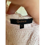 Quince Linen Smocked Maxi Dress Pink Ruffle Strap XL Cottagecore Parisian Garden Photo 4