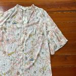 Lucky Brand NWT  Floral Sheer Cover Up Ruffle Dress - Sz XL 💚🎀 Photo 6