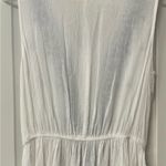 Japna Women’s  White Sheer Tank w/ Blue Trim Size SMALL Photo 3