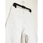 ZARA  High-Rise Wide Leg Crossover Waist Jeans Size 8 White Preppy Chic Photo 11