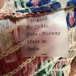 By Timo Pink Floral Long Sleeve Mini Dress Small Made in India Coquette Fairy Photo 5