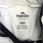 Majestic  Saints T Shirt Womens White Black Criss Cross V Neck Bling Fan Size M Photo 5