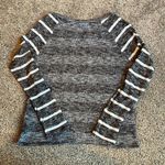 Maru Black White Striped Long Sleeve Top Small Photo 5