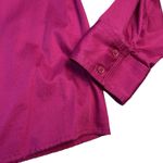 Lane Bryant  Shirt Size‎ 20 Hot Pink Button Up Long Sleeve Stretch Cotton Blouse Photo 3