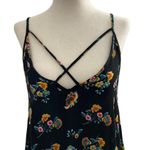 Rue 21  Women Size Small Summer Spring Sun Dress Floral Black #12 Photo 2