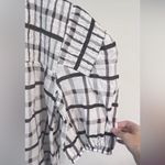 Moon River FINAL PRICE NWT  Brown Grid Print Puff Sleeve Woven Photo 4