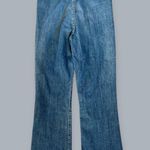 MOTHER laced hustler women’s Blue Ankle Cropped Jeans w Distressed Details sz 24 Photo 14