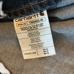 Carhartt Womens Relaxed Fit Denim Button-Down Shirt M Cotton Blue pocket outdoor Photo 3