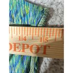 Athleta Pop Space Dye Run Green Tank Women's Sleeveless Back Zipper Pocket Small Photo 5