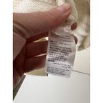 Chico's Womens 0 US 4/6 Blanket Coat Jacket Cream Striped Pockets Belt 2 Button Photo 7