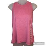 Puma Heathered Pink Crisscross Racerback Logo Tank Size Small Photo 0