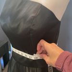 Women’s Black One Shoulder Satin Full Length Prom Party Dress Corset Back Size 2 Photo 9